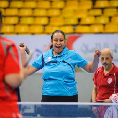 Fatma Abd el Fattah of Egypt, 27. The 2014 Special Olympics Middle East North Africa Regional Games were held in Cairo, Egypt.